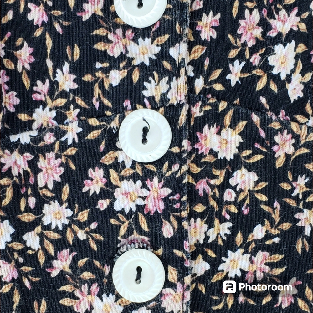 SOLD Vintage 90s y2k ditsy floral print flared romper jumpsuit - Picture 10 of 13